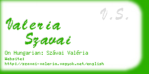 valeria szavai business card